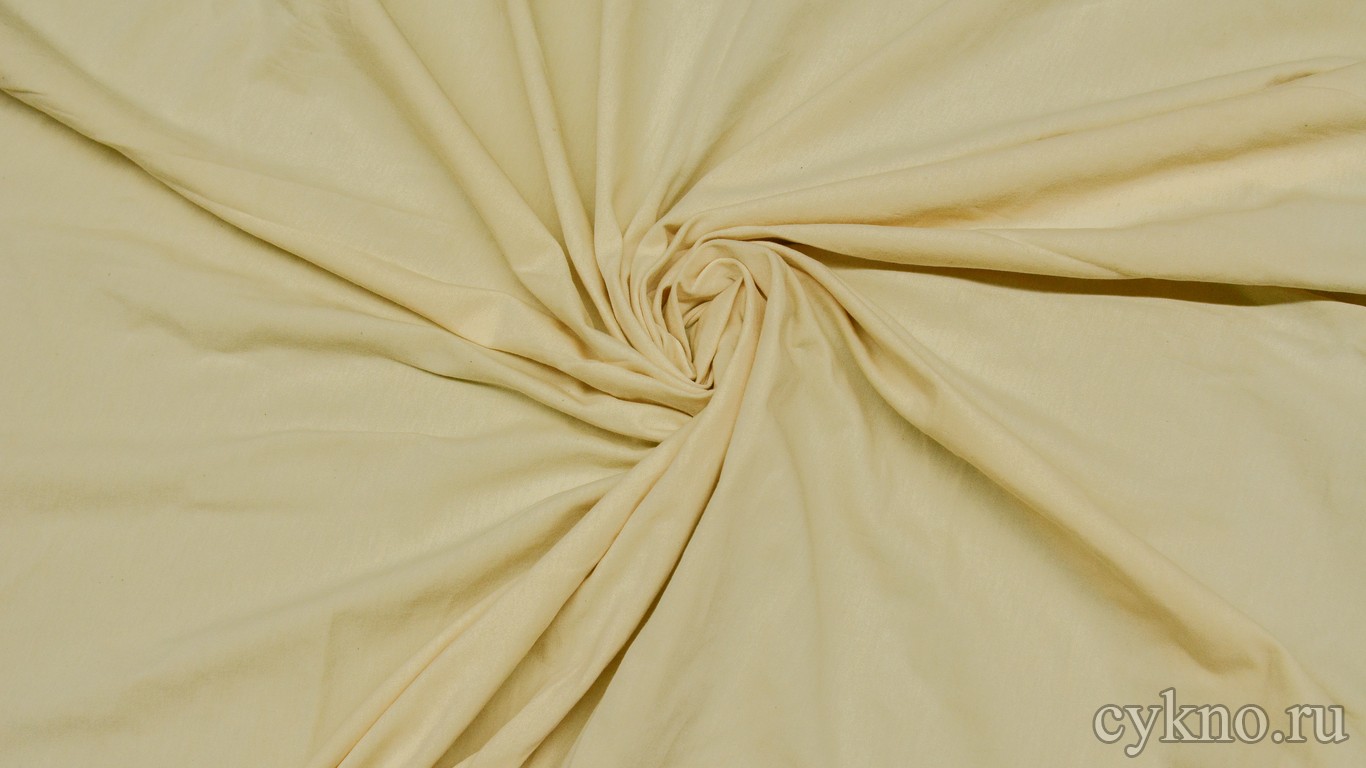 Трикотаж бежевый хлопковый "Фабиано"